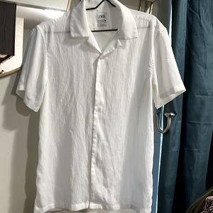 Zara | button down | short sleeves